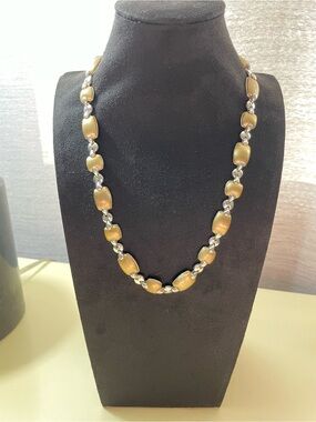 Gold-Tone Link Necklace - Elegant Women's Jewelry